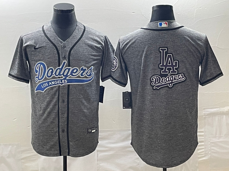 Men's Los Angeles Dodgers Gray Joint Edition Team Jerseys