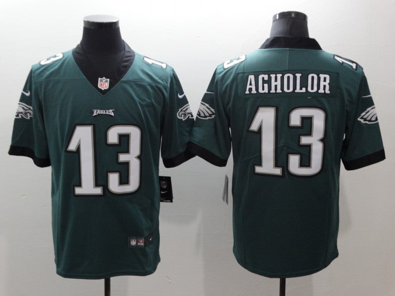 Men's Philadelphia Eagles Nelson Agholor #13 Midnight Green Game Jerseys