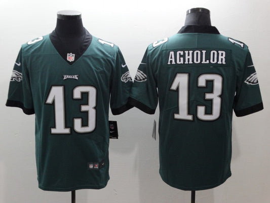 Men's Philadelphia Eagles Nelson Agholor #13 Midnight Green Game Jerseys