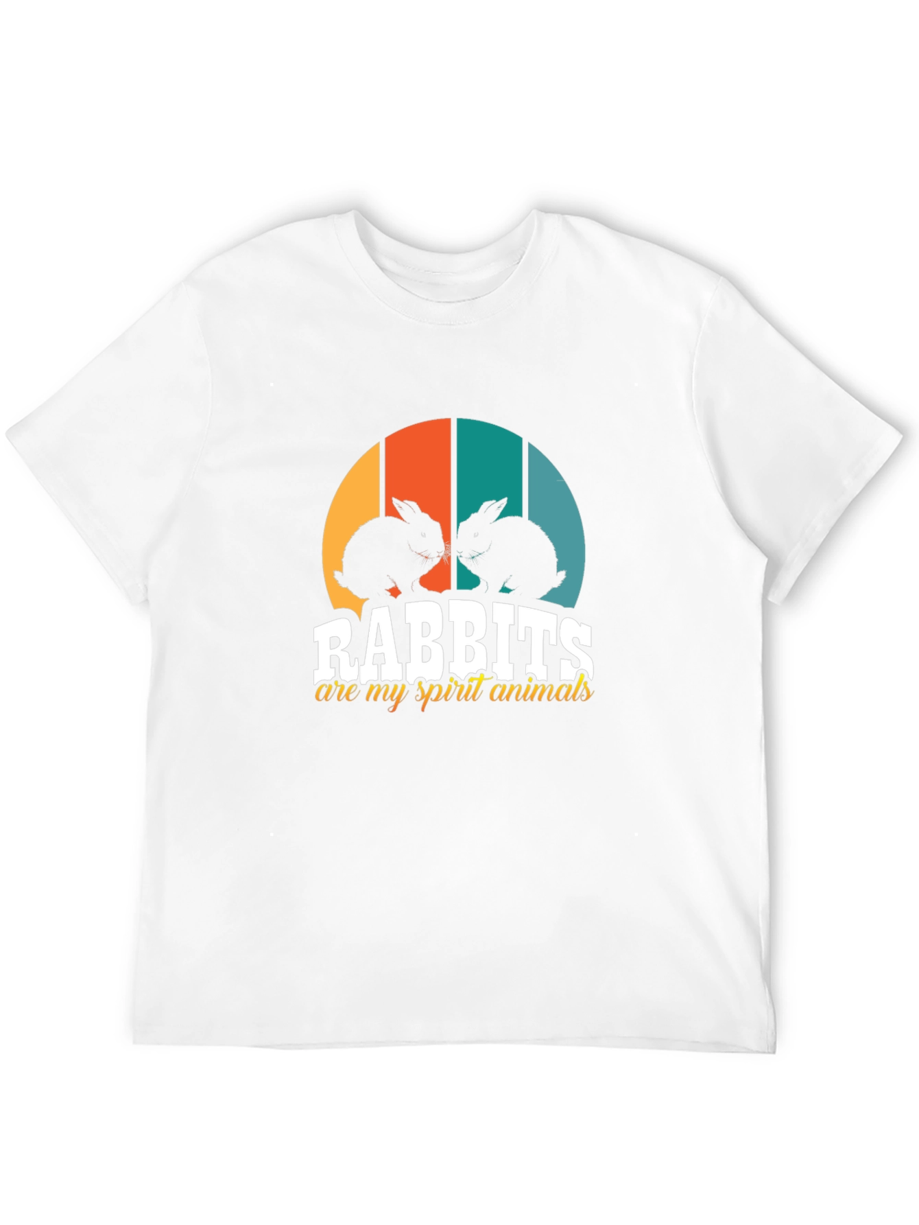 Rabbits Spirit Animal Black Tee