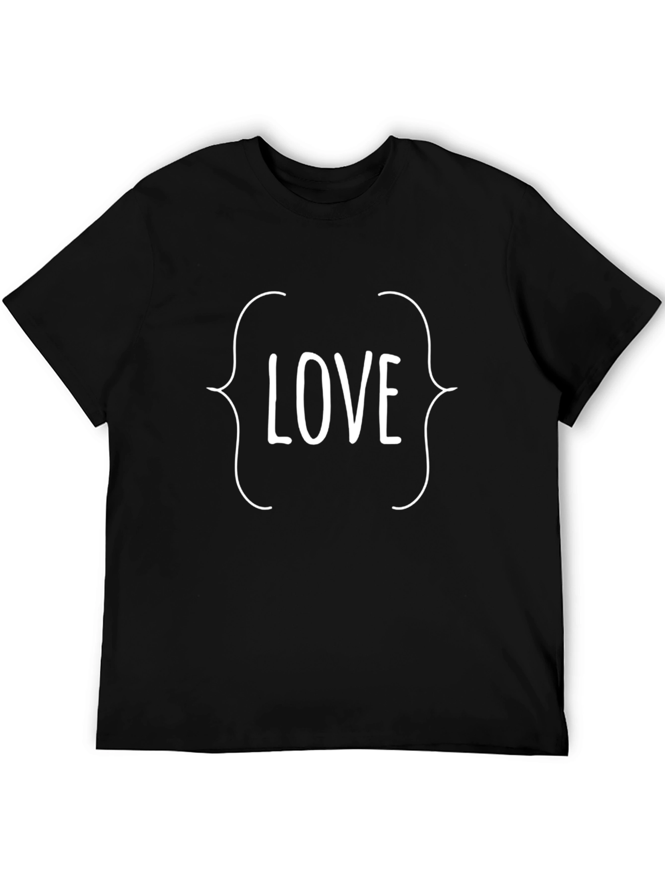 Love Graphic Tee - Stylish Black Cotton T-Shirt