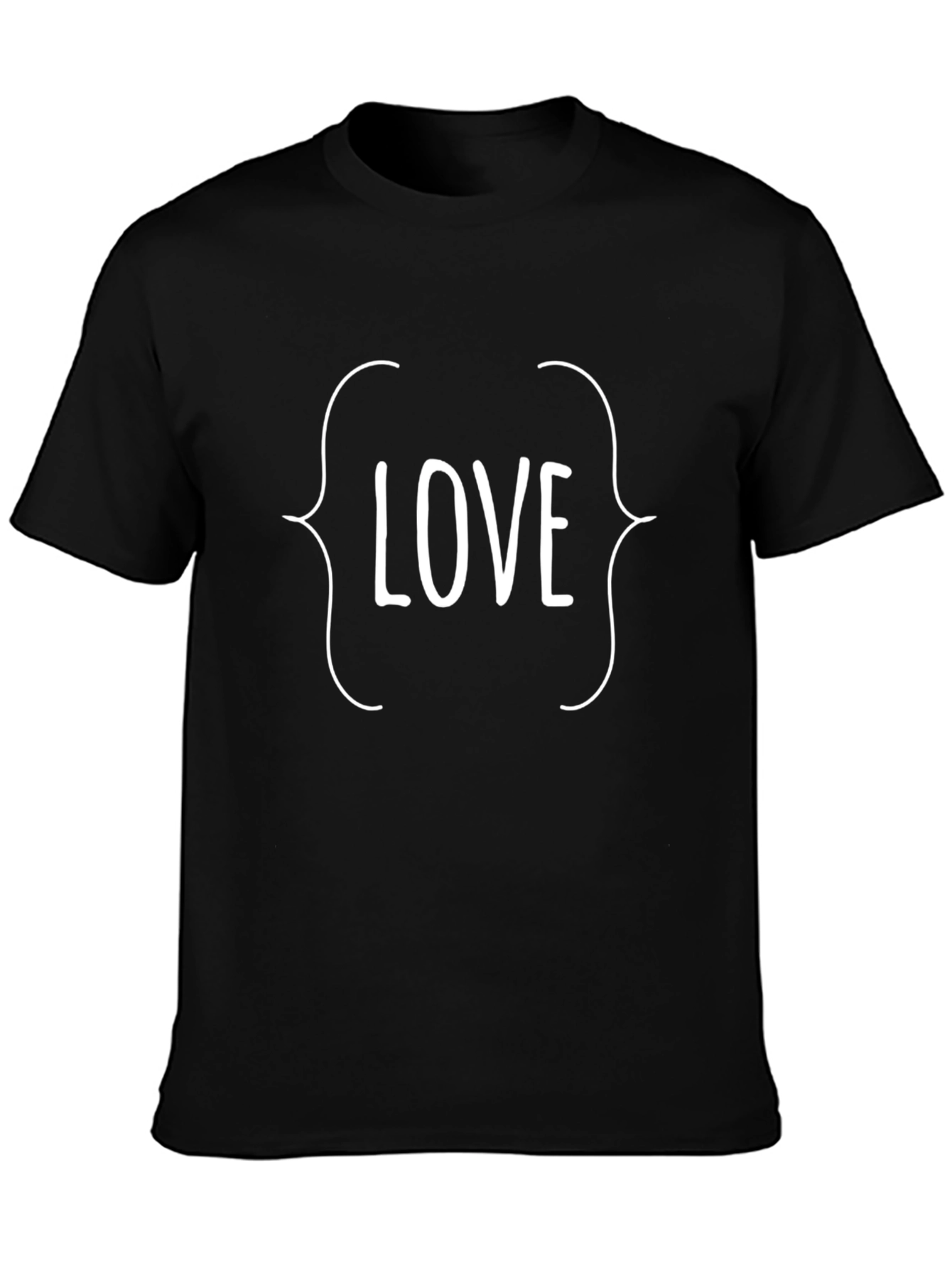 Love Graphic Tee - Stylish Black Cotton T-Shirt