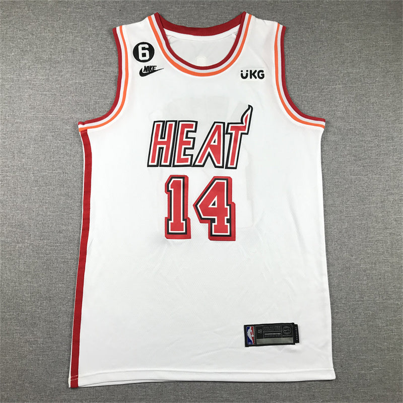 Men's Miami Heat Tyler Herro #14 White 2022/23 Swingman Jerseys - Classic Edition