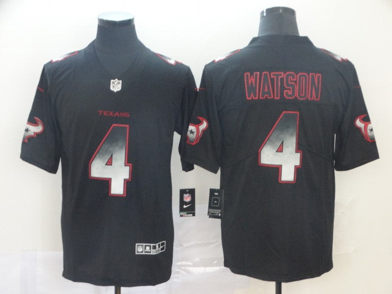 Men's Houston Texans #4 Deshaun Watson Black Player Jerseys