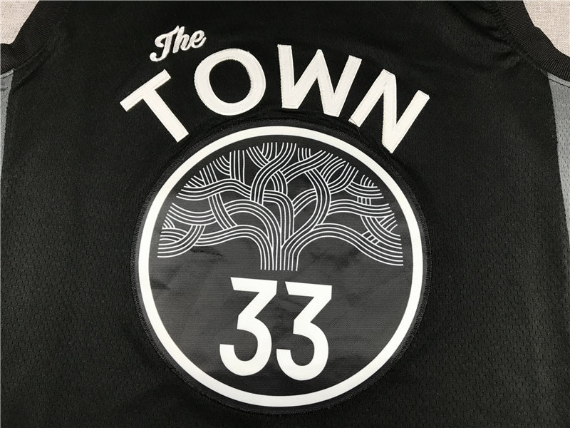 Men's Golden State Warriors James Wiseman #33 Black Swingman Jerseys