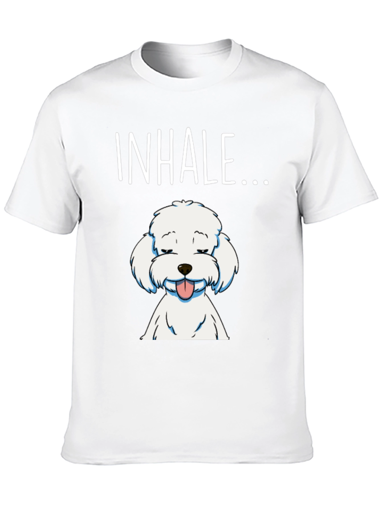 Inhale Dog Graphic T-Shirt - Relaxed Fit