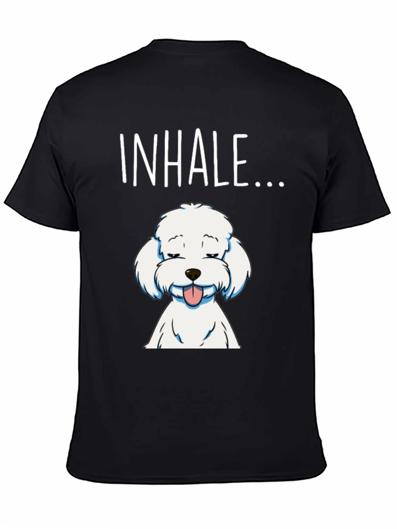 Inhale Dog Graphic T-Shirt - Relaxed Fit