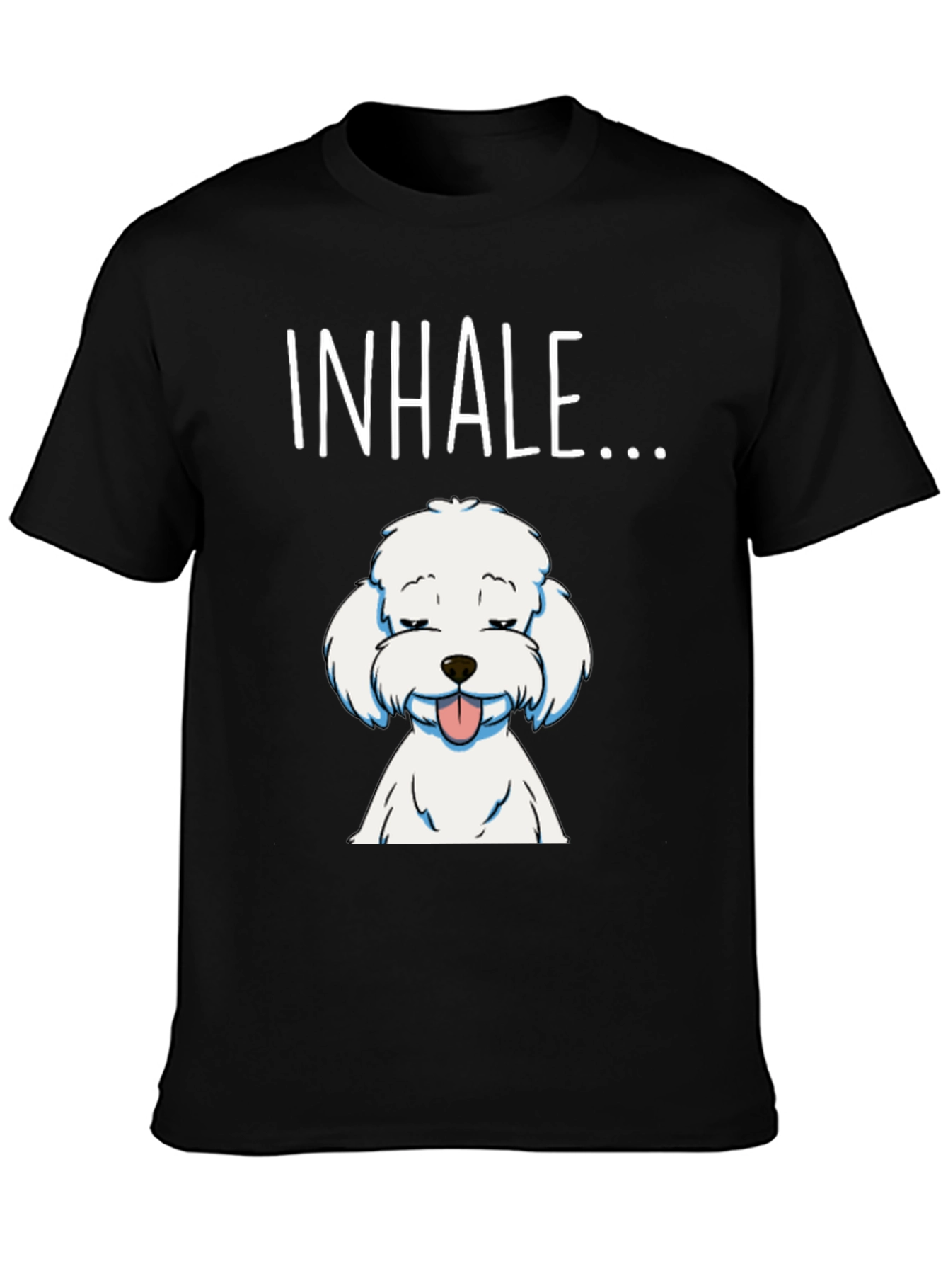 Inhale Dog Graphic T-Shirt - Relaxed Fit