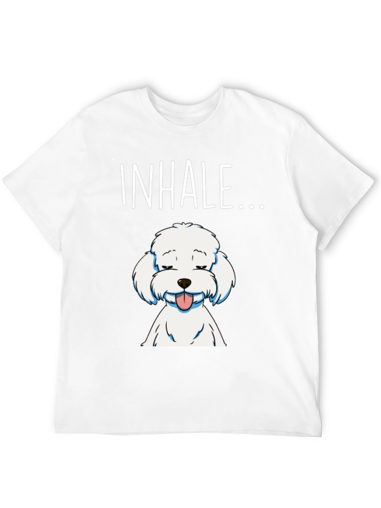 Inhale Dog Graphic T-Shirt - Relaxed Fit