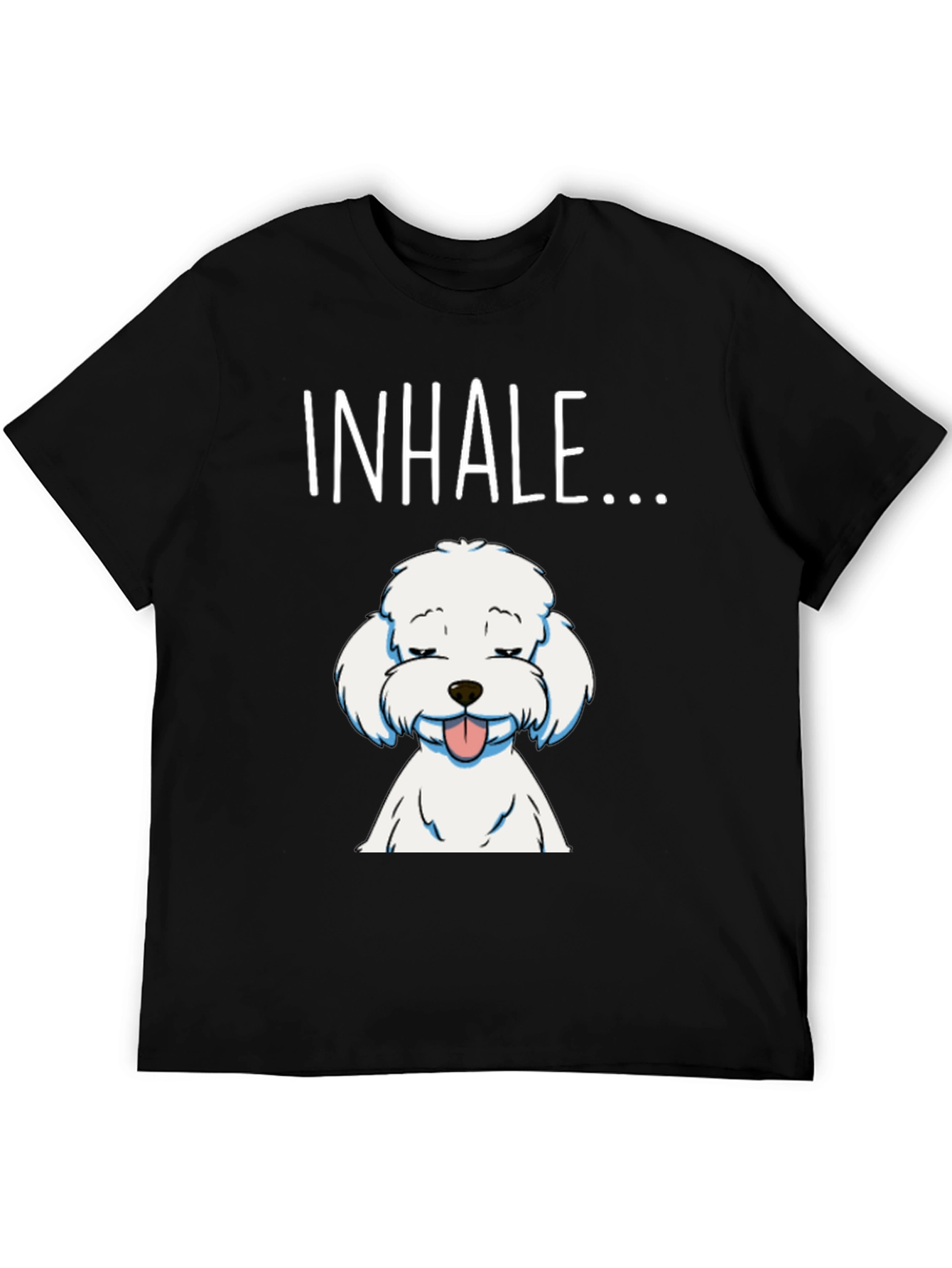 Inhale Dog Graphic T-Shirt - Relaxed Fit