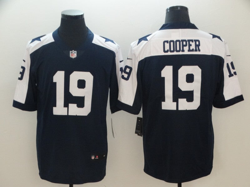 Men's Dallas Cowboys Amari Cooper #19 Navy Alternate Fashion Game Jerseys