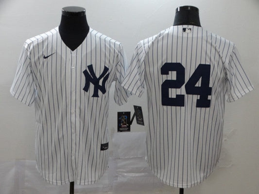 Men's New York Yankees Gary Sanchez #24 White Replica Player Name Jerseys