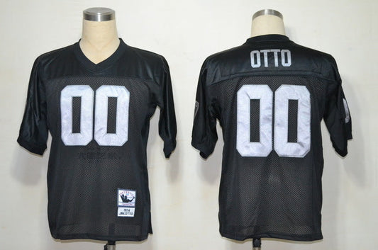 Men's Oakland Raiders Jim Otto Mitchell & Ness Black Legacy Replica Jerseys