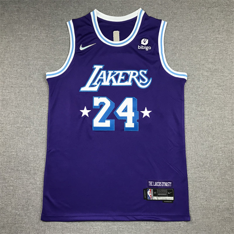 Men's Los Angeles Lakers Kobe Bryant Purple 2021/22 Swingman Jerseys City Edition