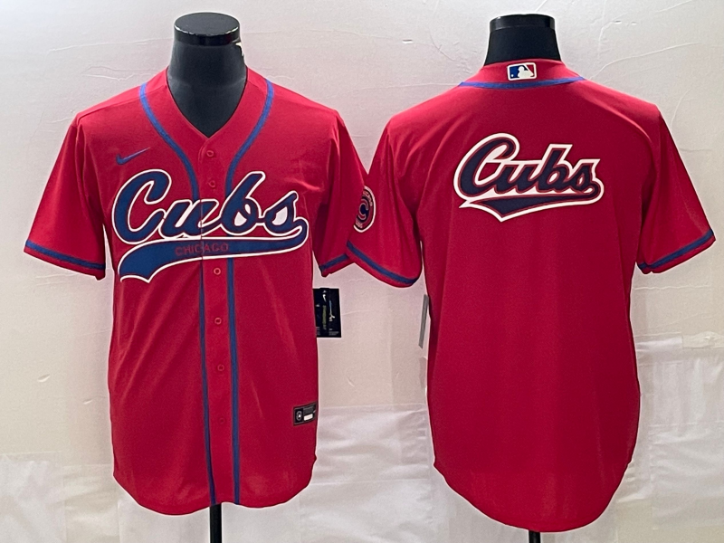 Men's Chicago Cubs Red Replica Player Jerseys