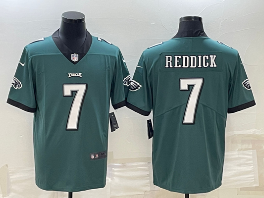 Men's Philadelphia Eagles Haason Reddick #7 Midnight Green Game Jerseys