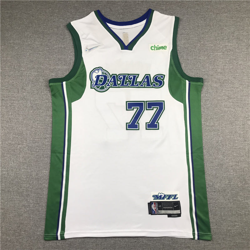 Men's Dallas Mavericks Luka Doncic White 2021/22 Swingman Jerseys - City Edition
