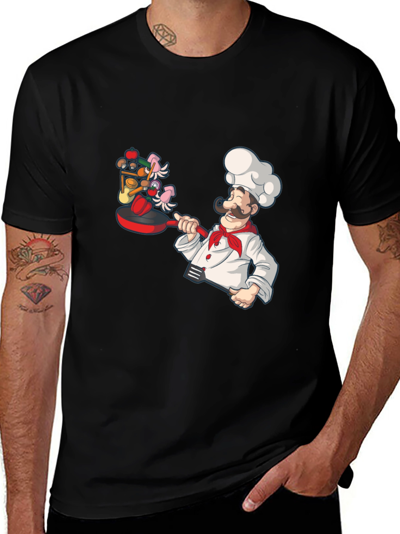 Chef Cooking Graphic T-Shirt Novelty Tee