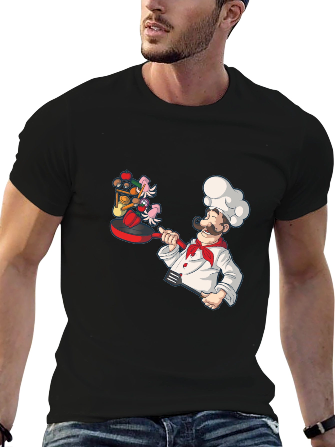 Chef Cooking Graphic T-Shirt Novelty Tee