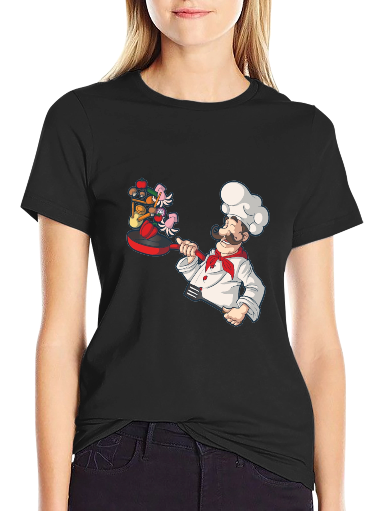 Chef Cooking Graphic T-Shirt Novelty Tee