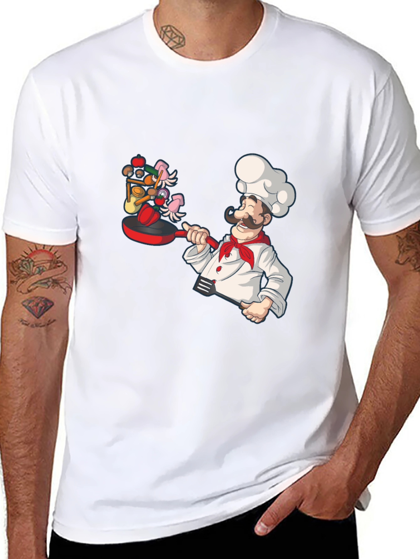 Chef Cooking Graphic T-Shirt Novelty Tee