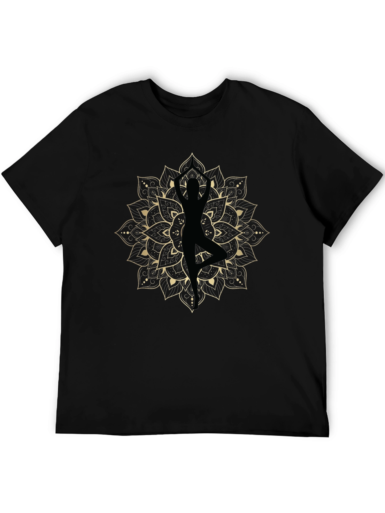 Yoga Mandala T-Shirt - Black