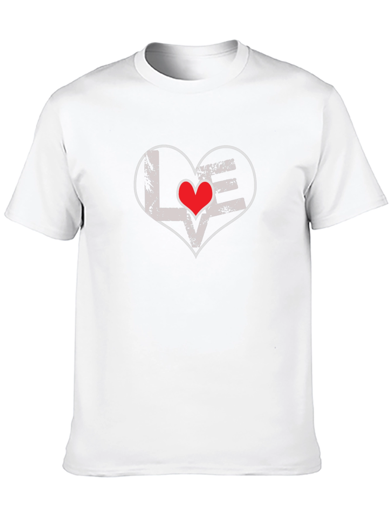 Love Heart Graphic Tee - Black T-Shirt