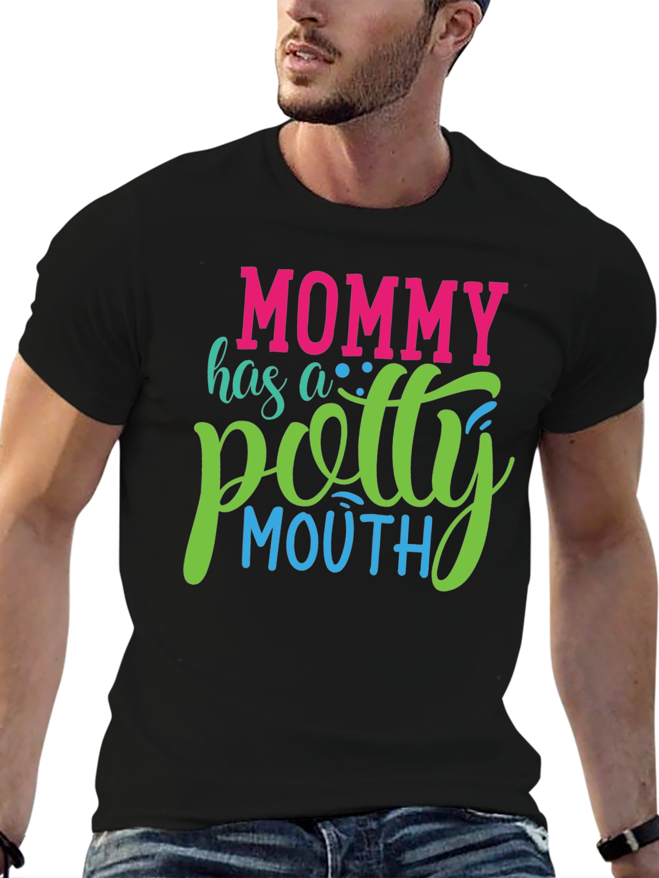 Mommy Potty Mouth Graphic T-Shirt - Funny Mom Tee
