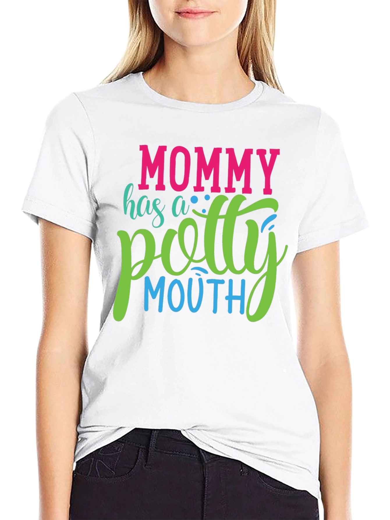 Mommy Potty Mouth Graphic T-Shirt - Funny Mom Tee