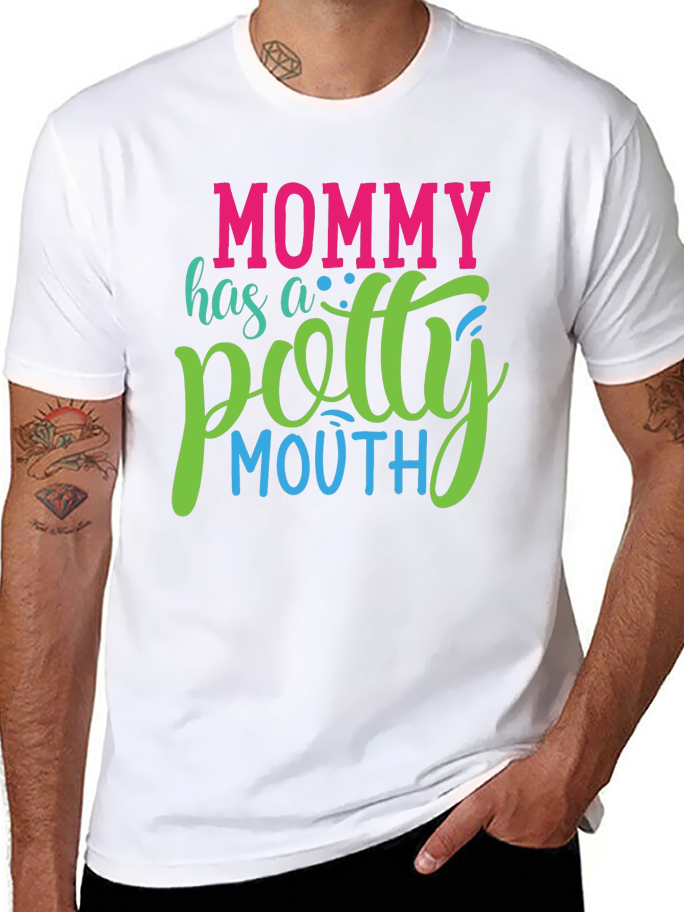 Mommy Potty Mouth Graphic T-Shirt - Funny Mom Tee