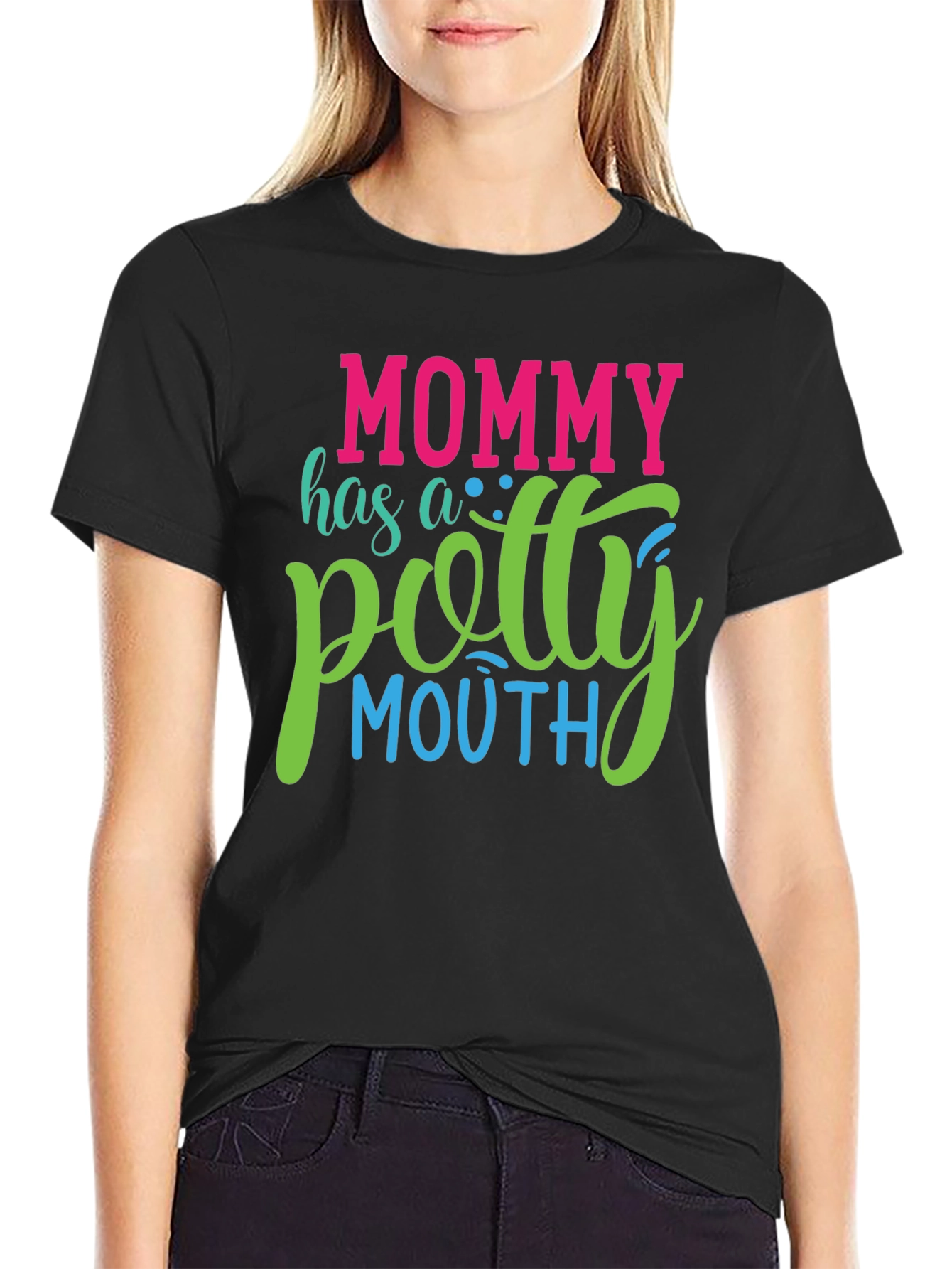 Mommy Potty Mouth Graphic T-Shirt - Funny Mom Tee