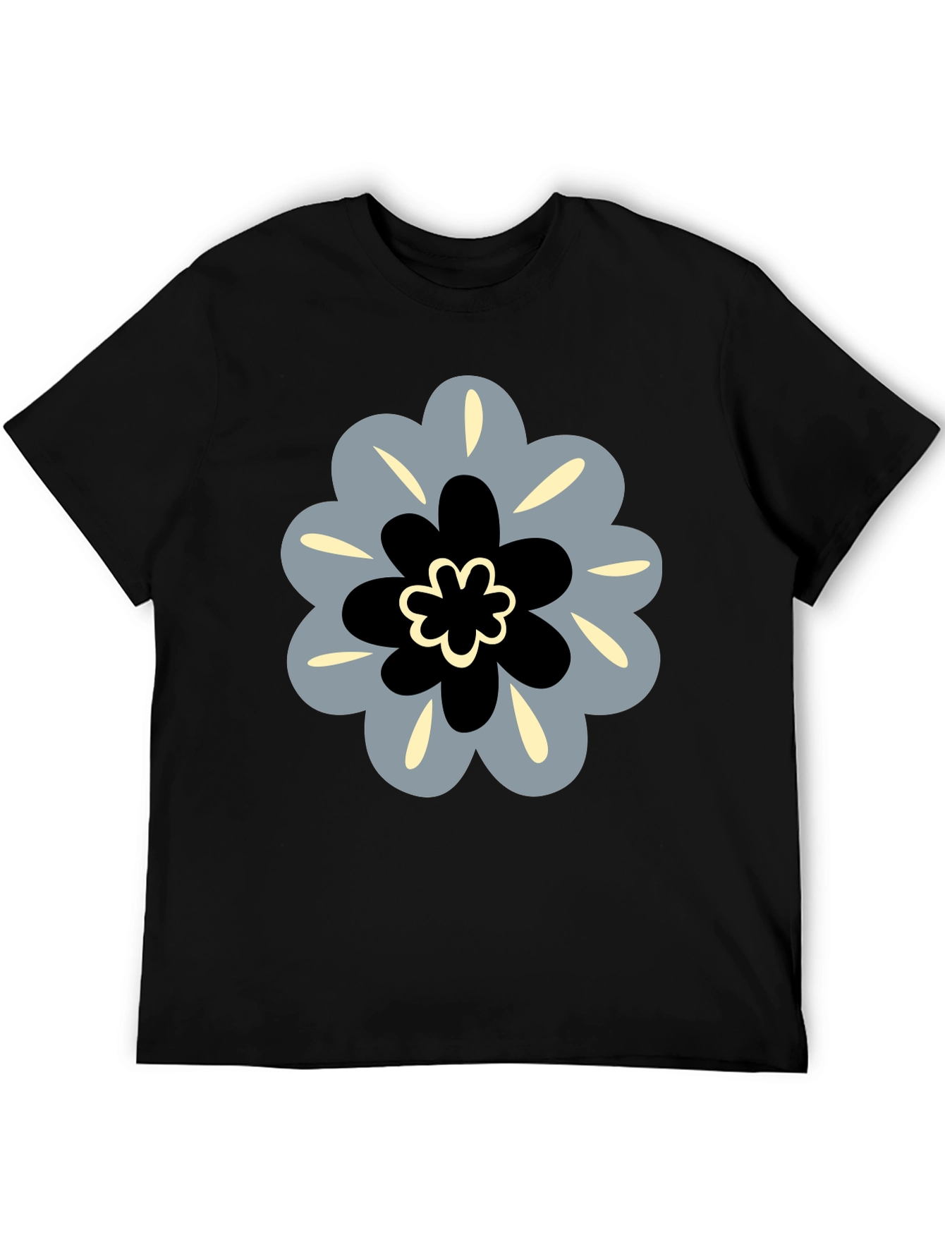 Modern Floral Tee - Stylish Graphic Print Shirt