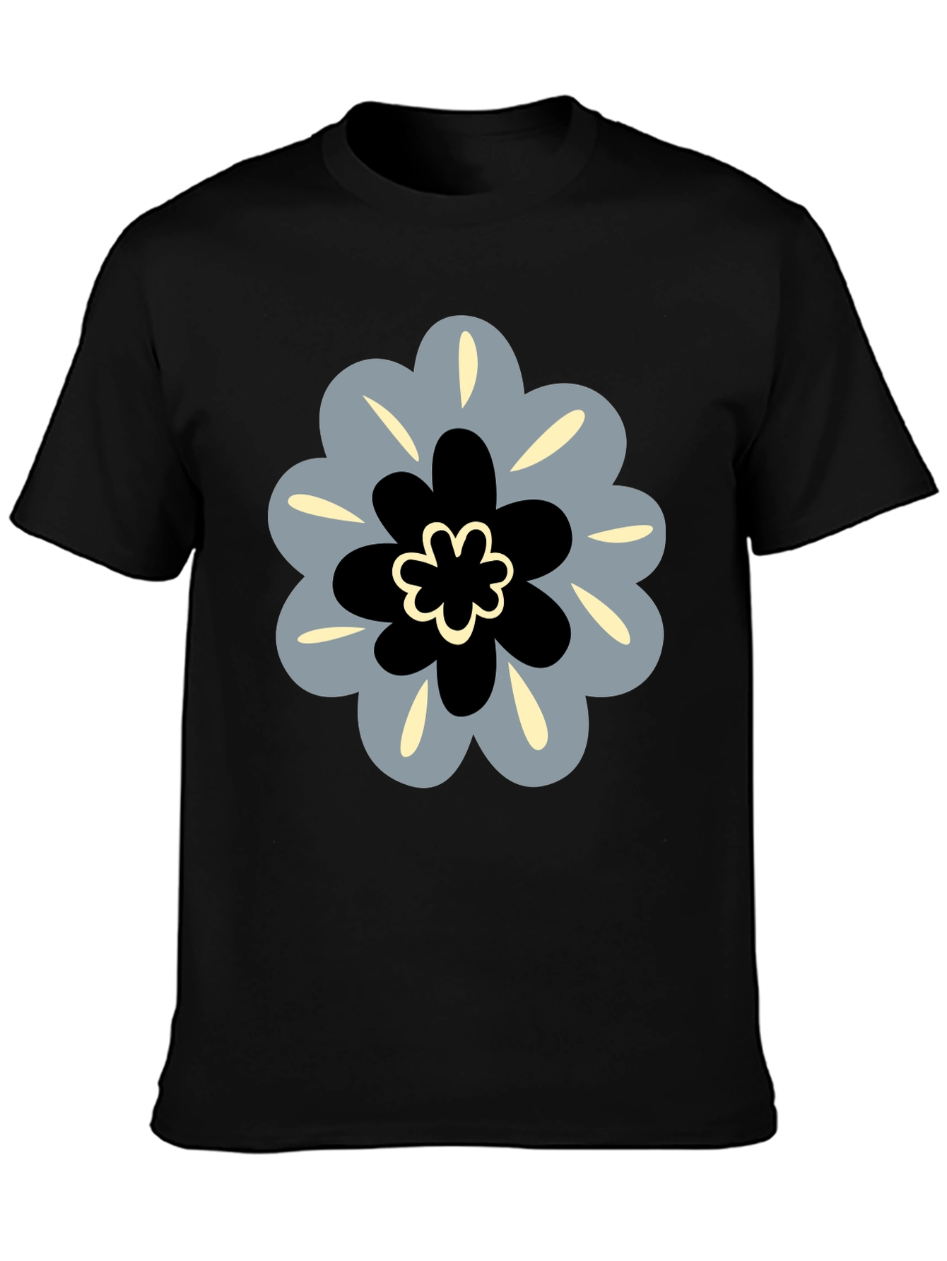 Modern Floral Tee - Stylish Graphic Print Shirt