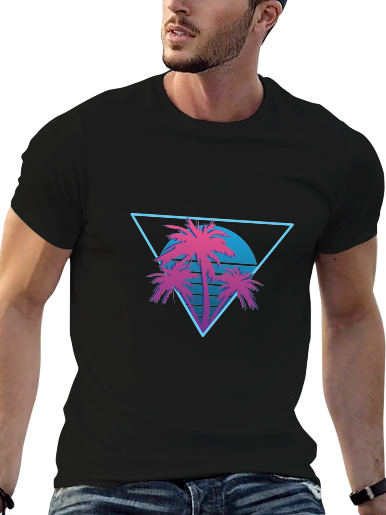 Retro Palm Tree Graphic Tee