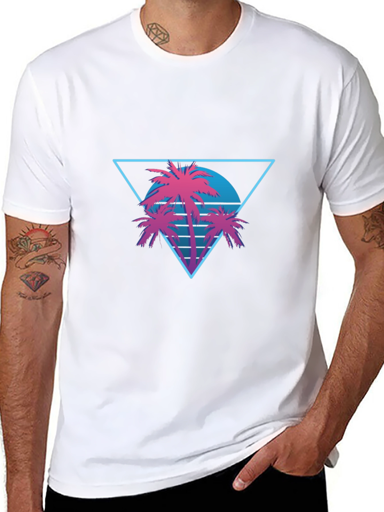 Retro Palm Tree Graphic Tee