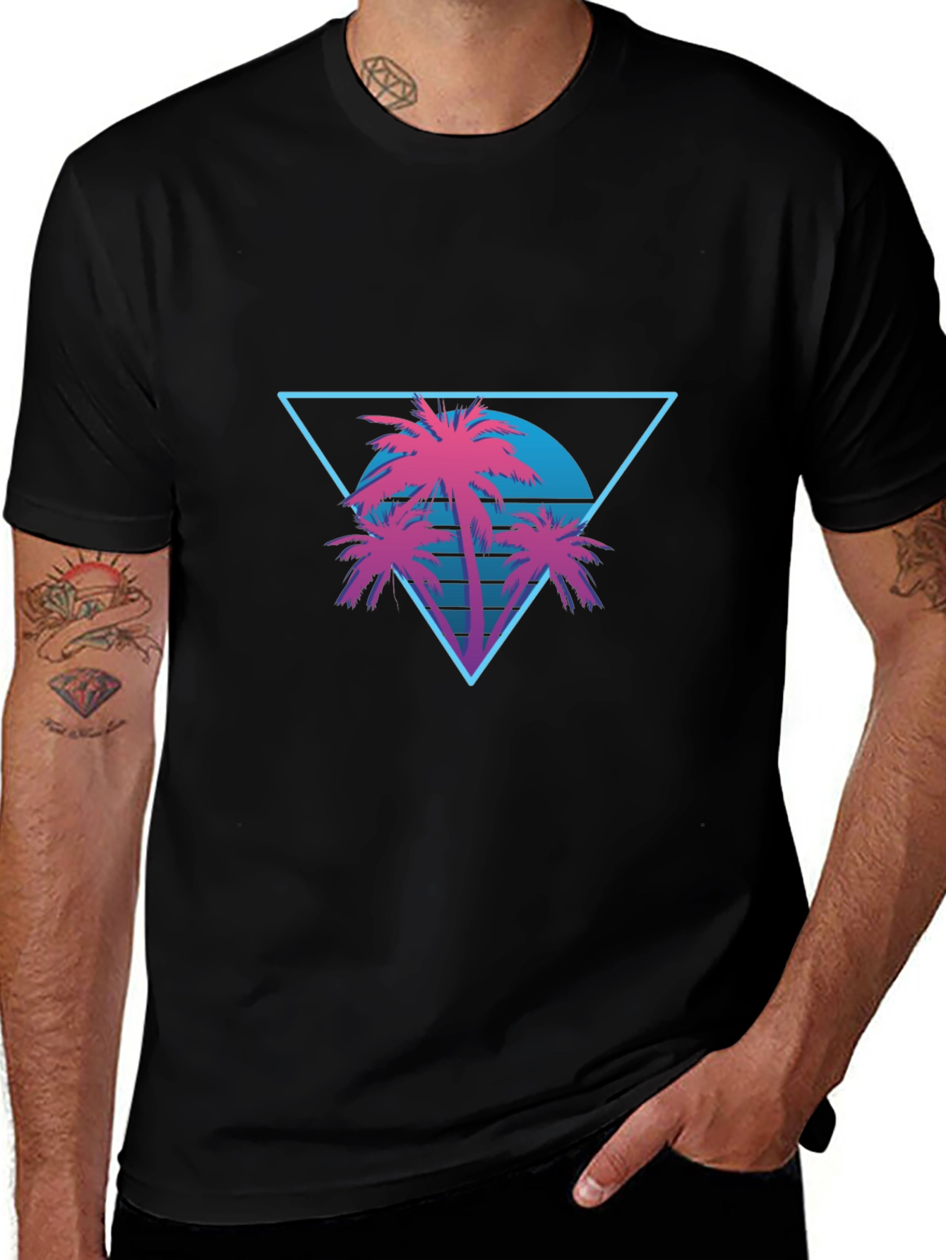 Retro Palm Tree Graphic Tee