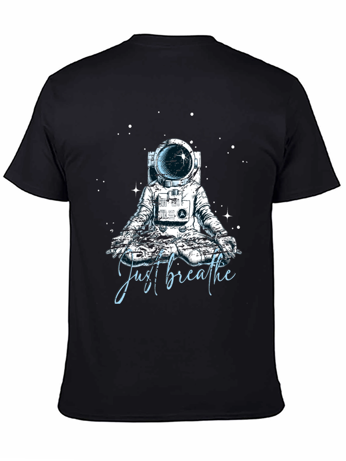 Just Breathe Astronaut Meditation T-Shirt