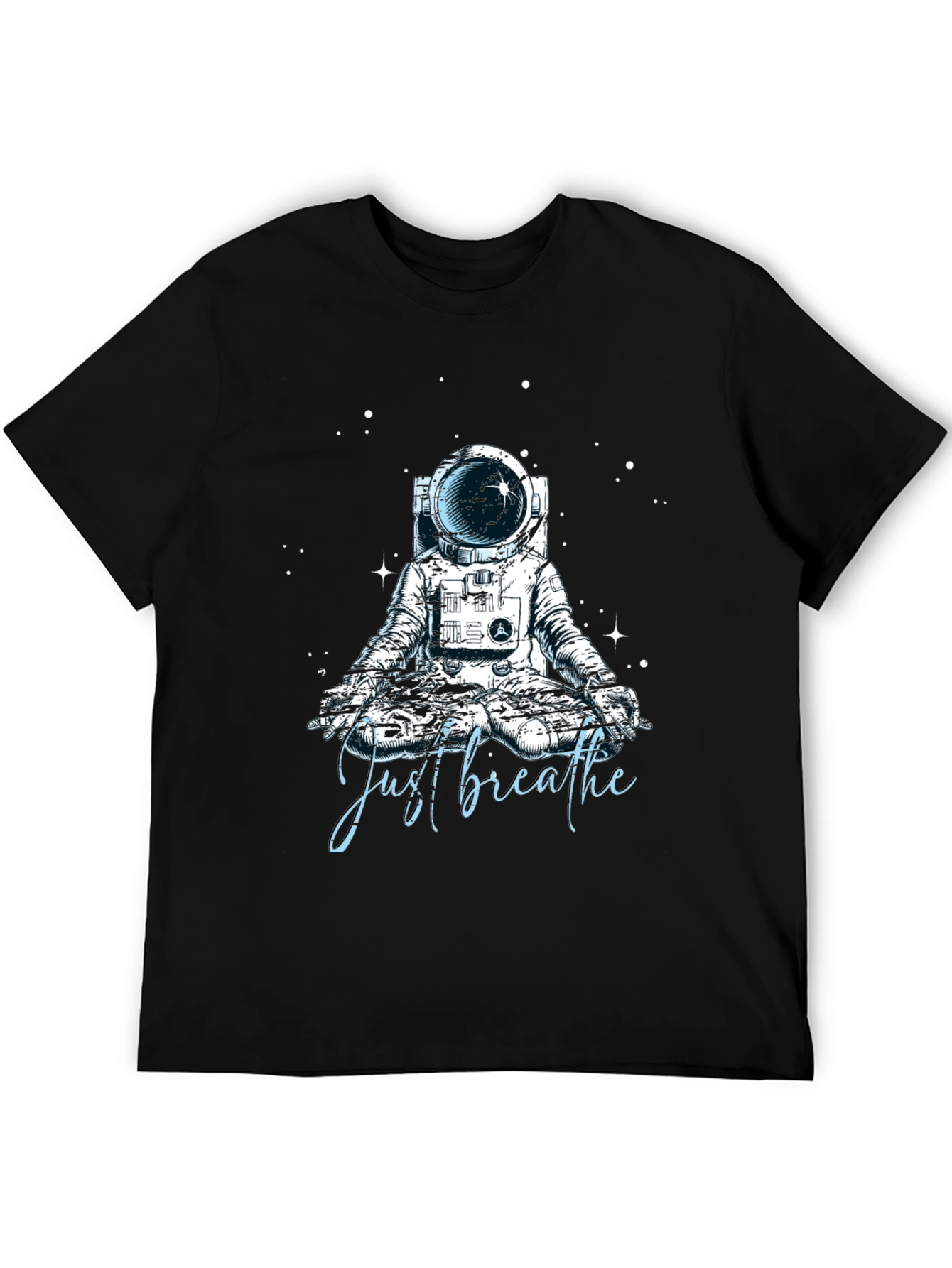 Just Breathe Astronaut Meditation T-Shirt