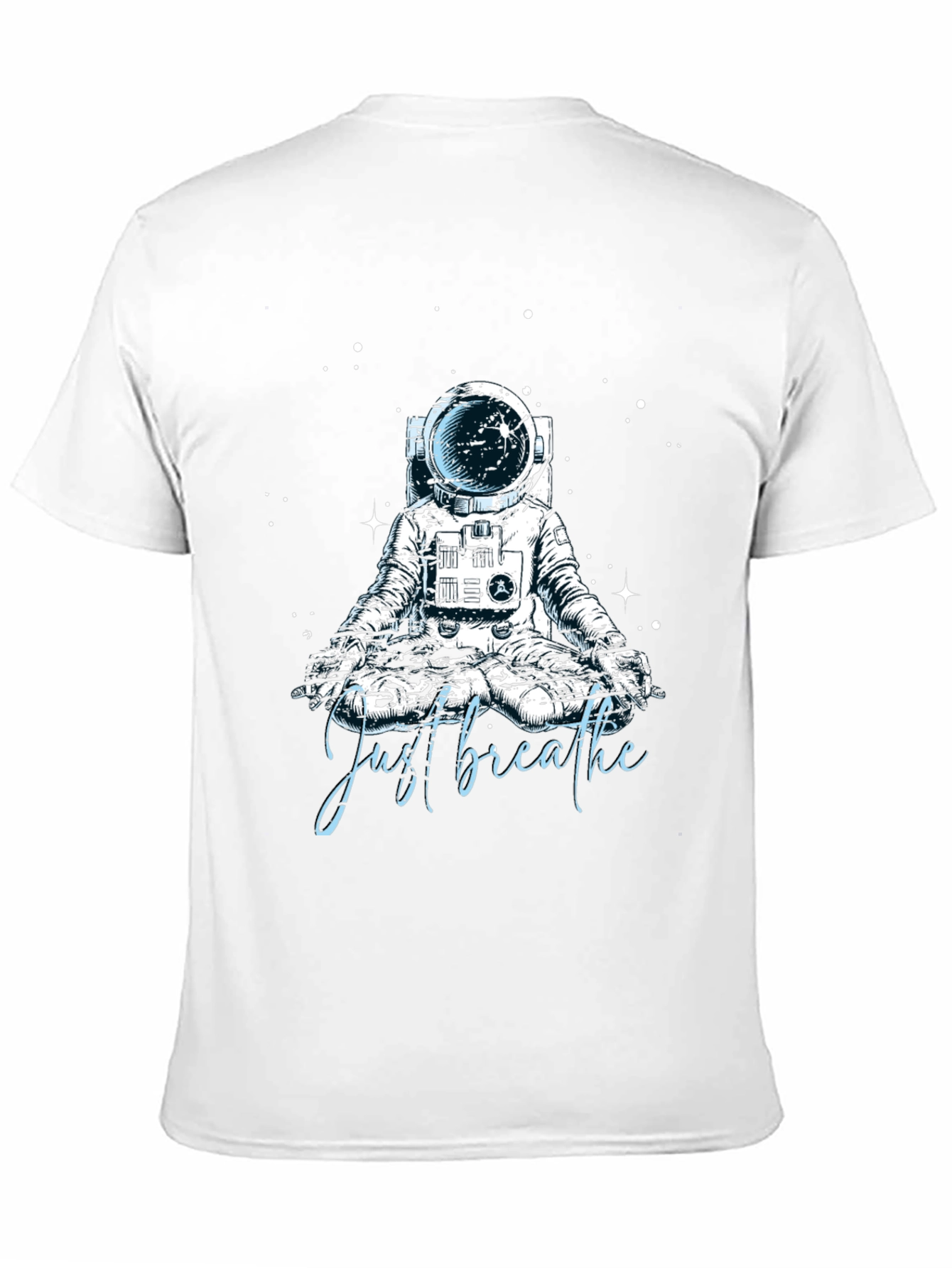 Just Breathe Astronaut Meditation T-Shirt