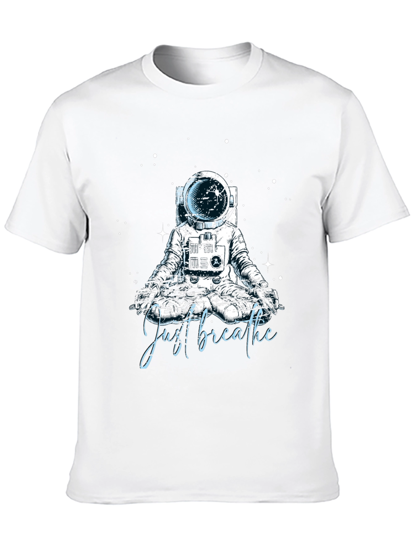 Just Breathe Astronaut Meditation T-Shirt