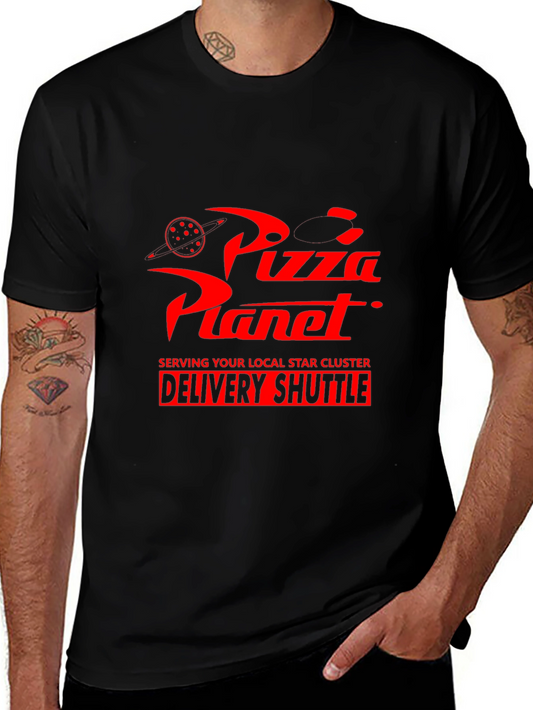 Pizza Planet Delivery Shuttle Black T-Shirt