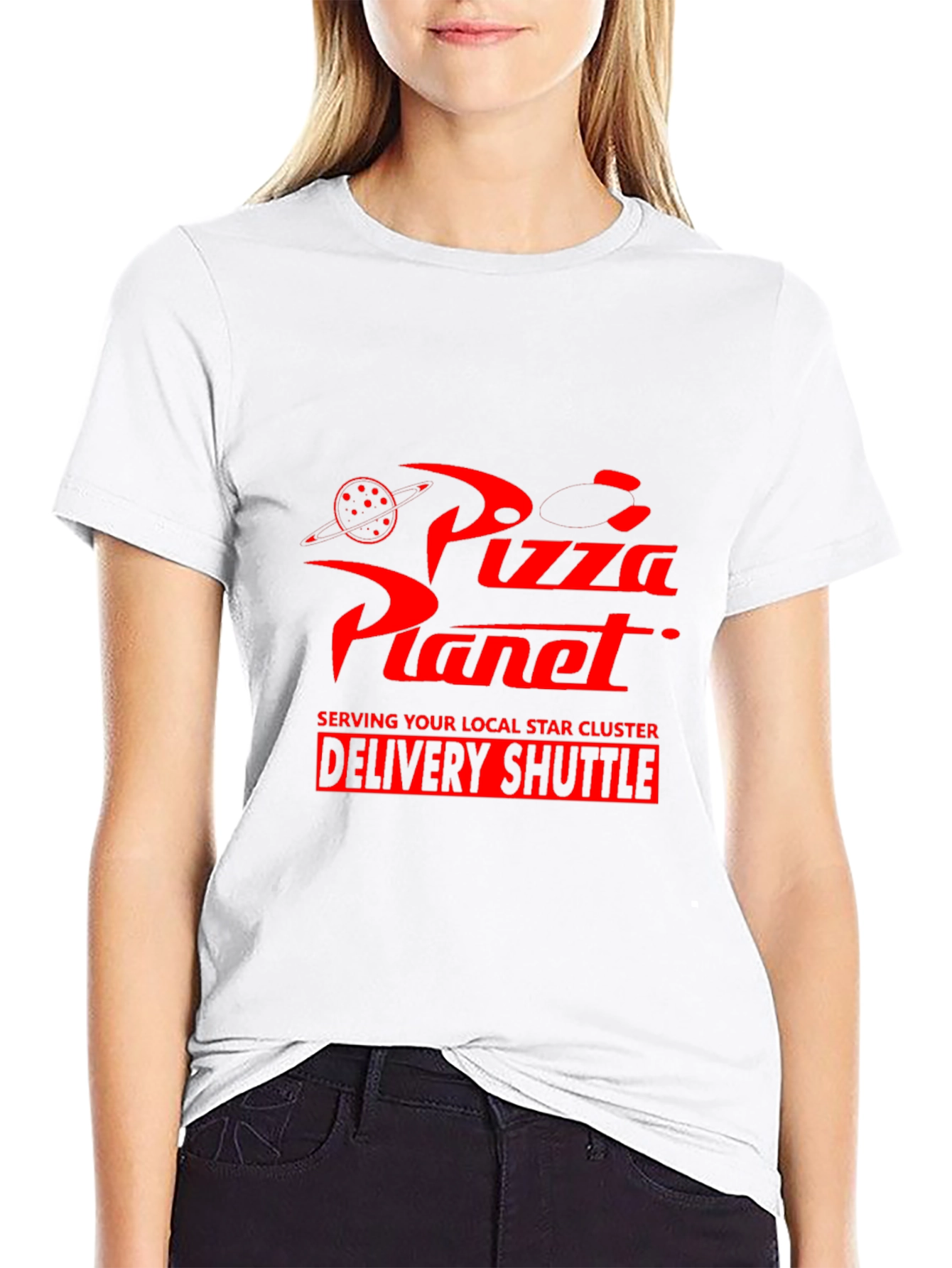 Pizza Planet Delivery Shuttle Black T-Shirt
