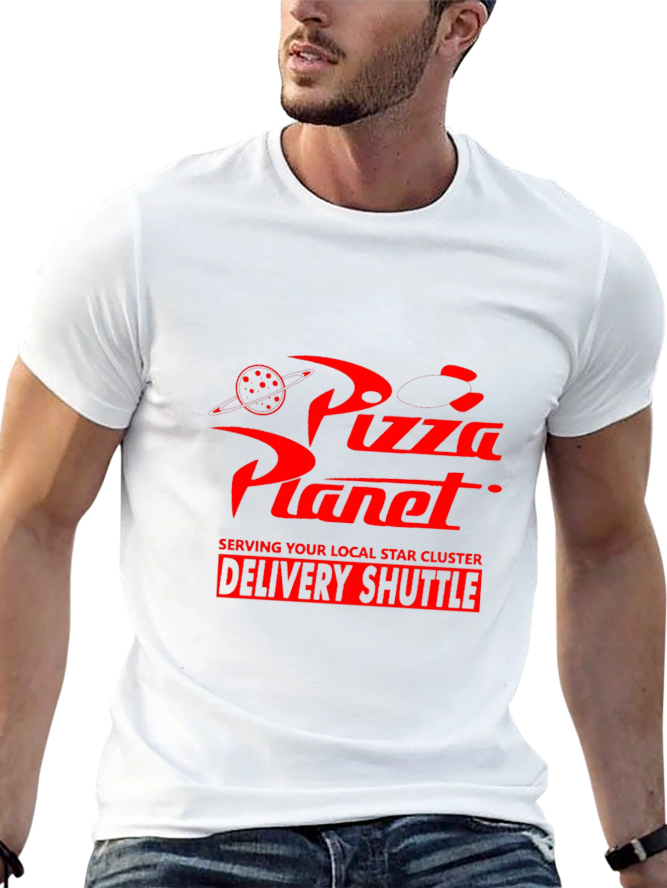 Pizza Planet Delivery Shuttle Black T-Shirt