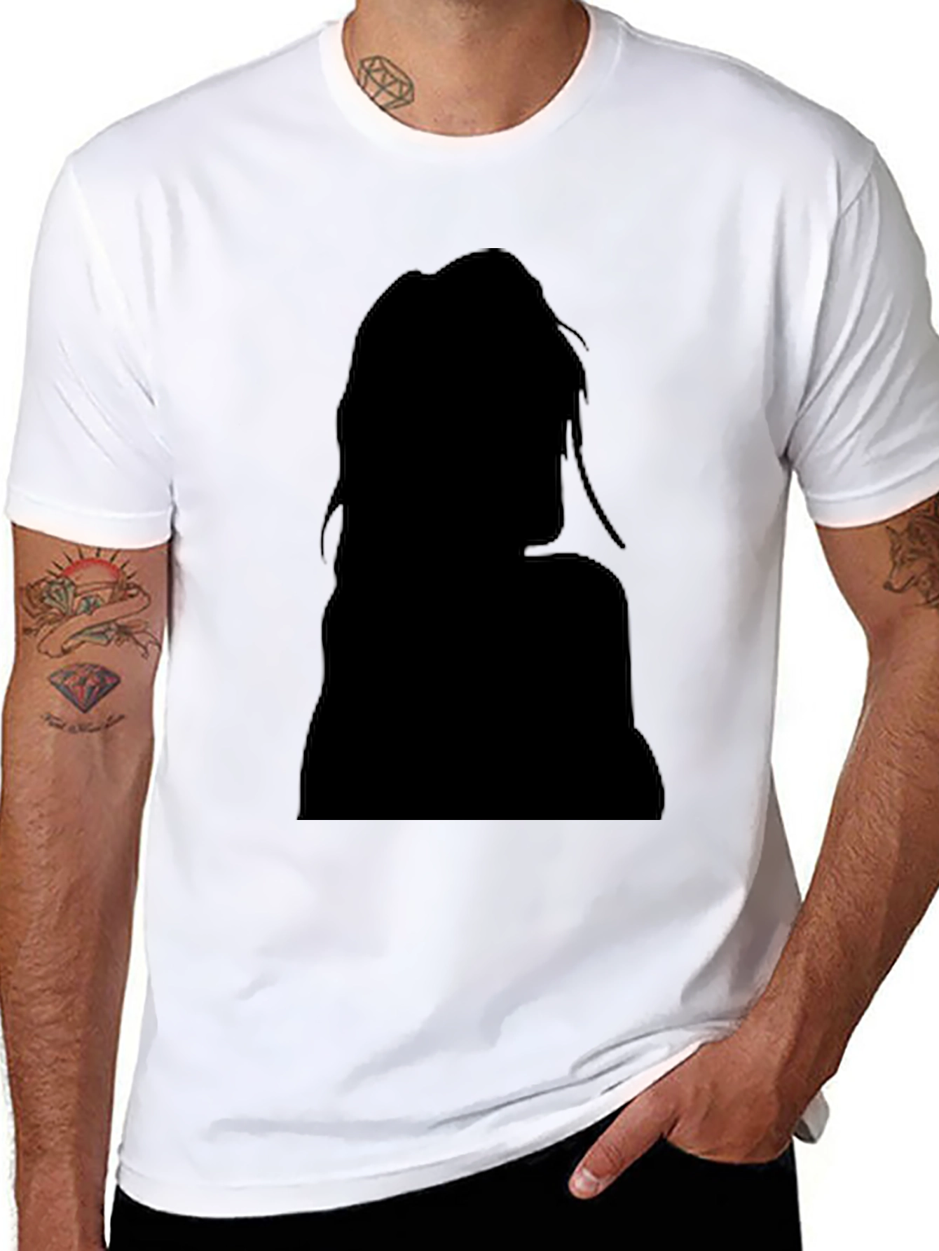 Silhouette Graphic Black T-Shirt