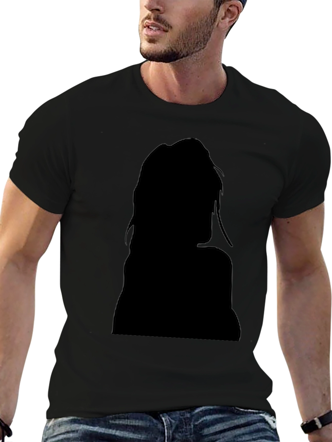 Silhouette Graphic Black T-Shirt