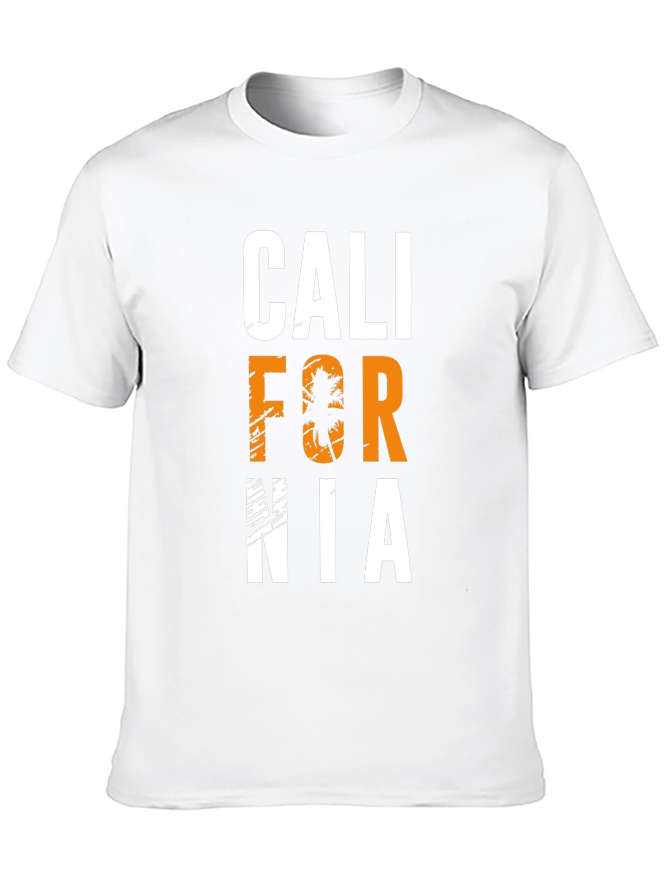 California Palm Tree Graphic Black T-Shirt