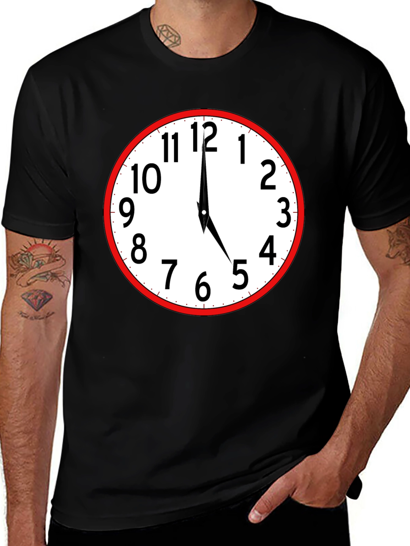 Novelty Clock T-Shirt - Time is Now!