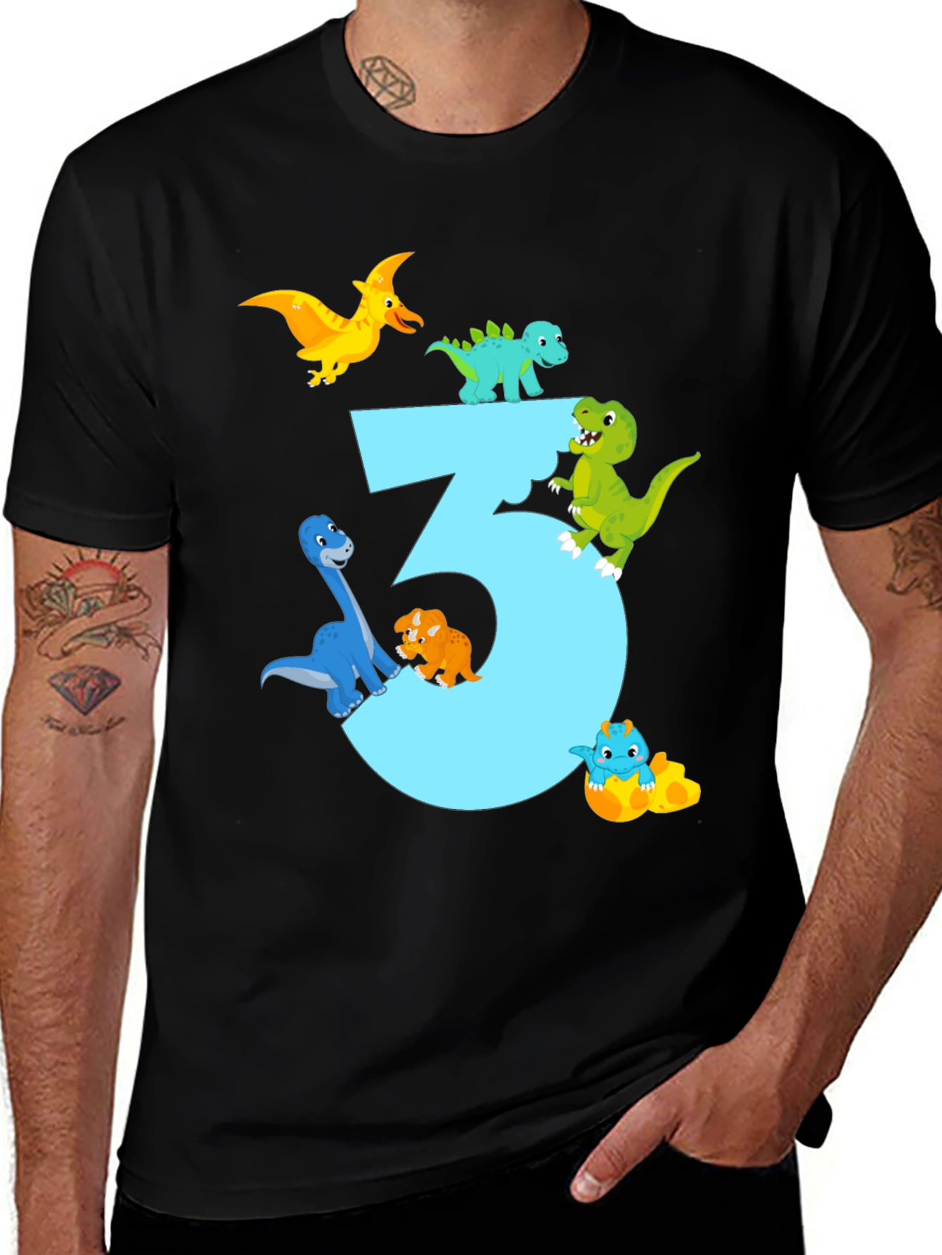 Dinosaur 3rd Birthday Shirt