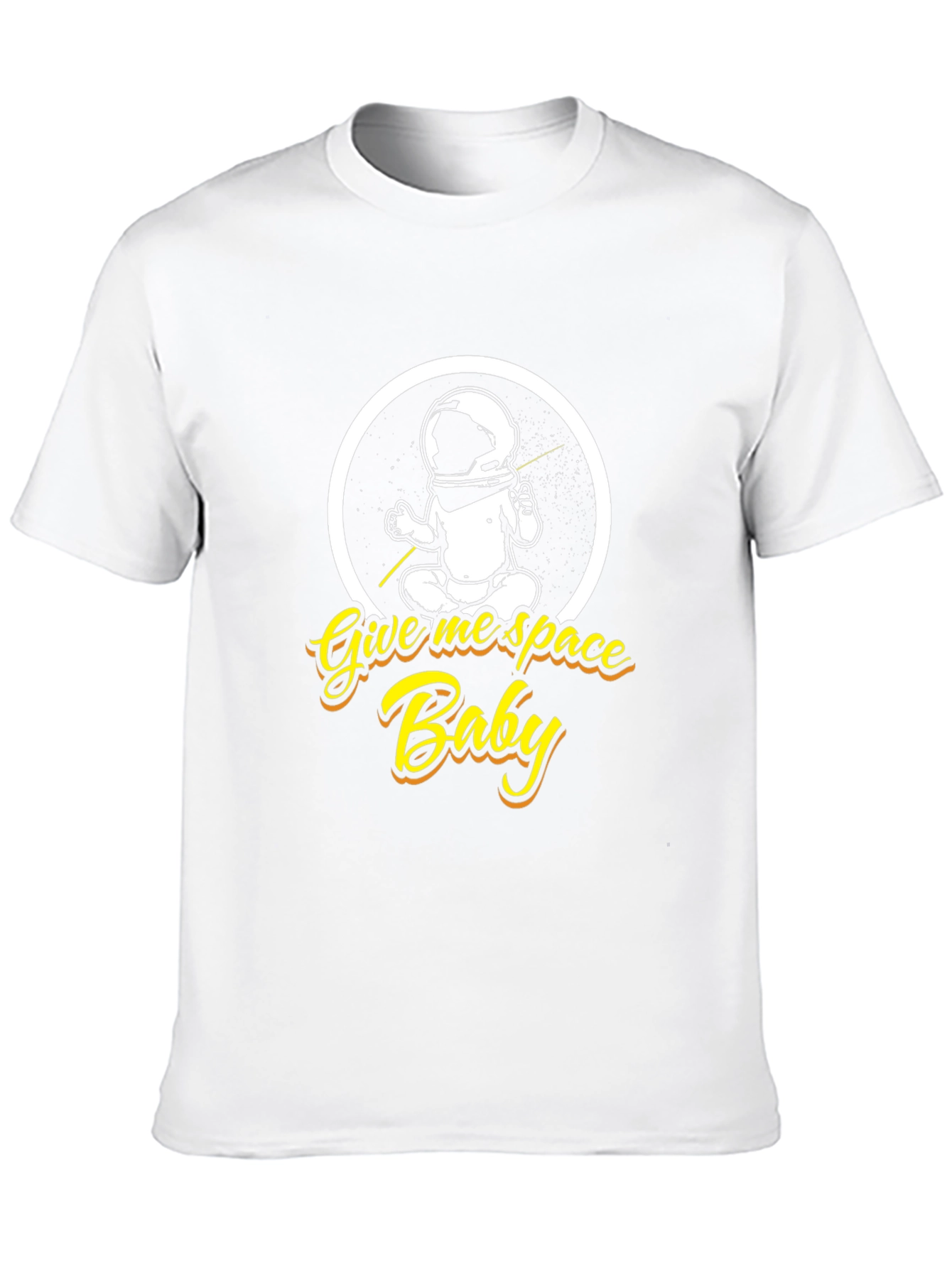 Give Me Space Baby Black Graphic T-Shirt