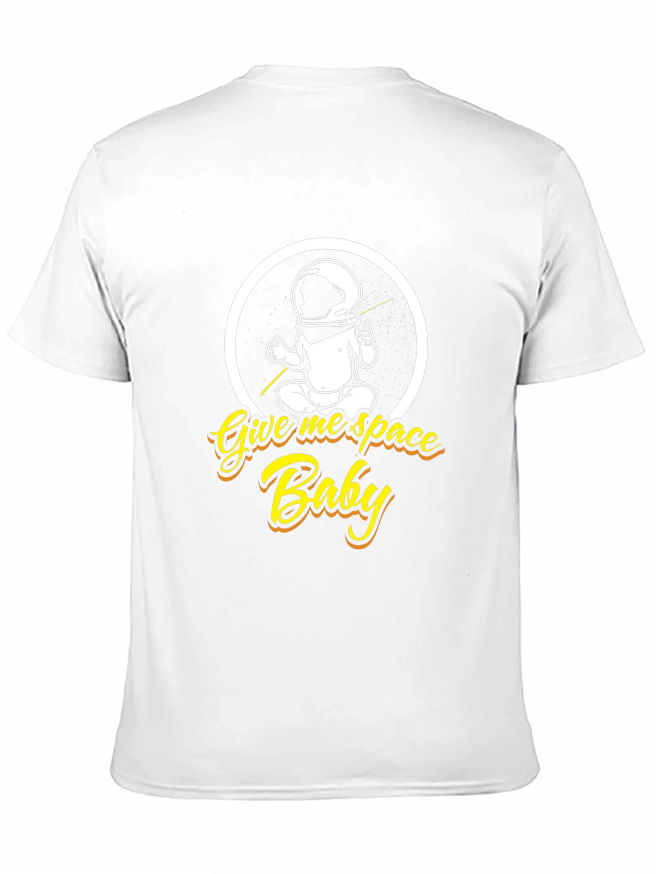 Give Me Space Baby Black Graphic T-Shirt